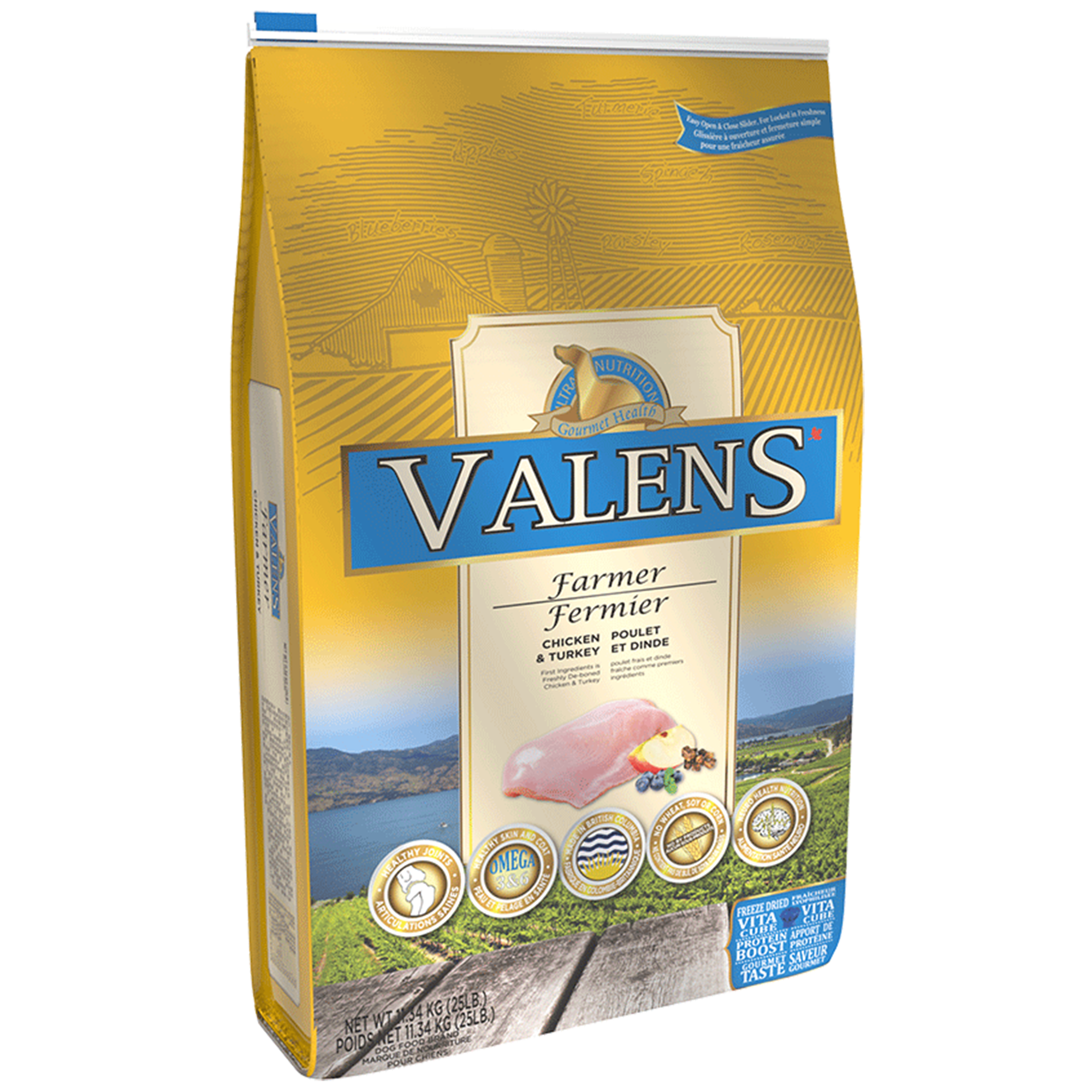 Valens Dog Food Grain Free Farmer Chicken Turkey Little