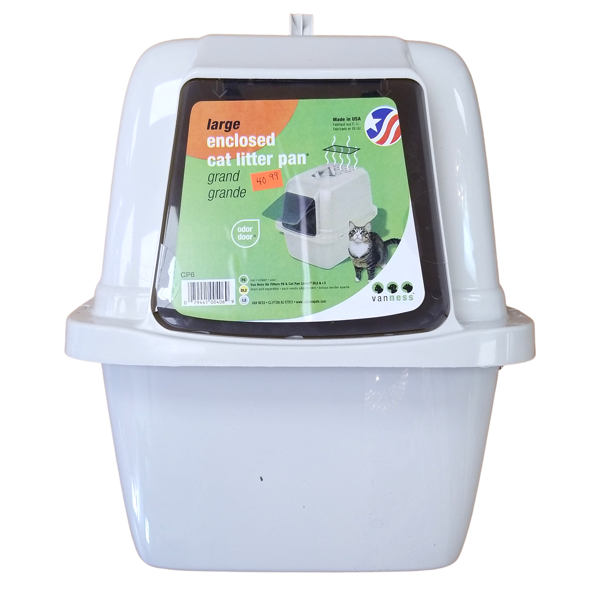 Van Ness Large Hooded Cat Litter Pan, CP6