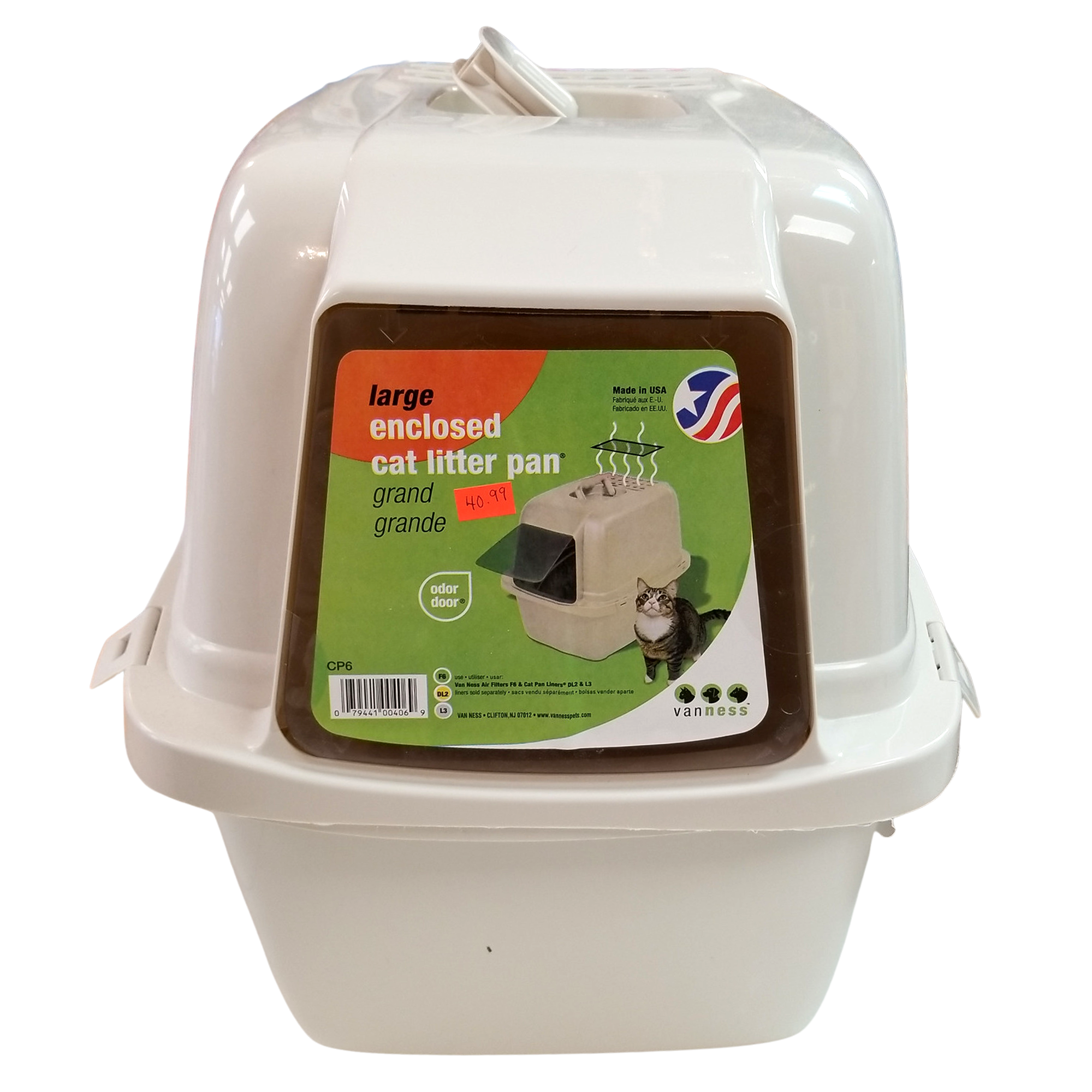 Van Ness Large Hooded Cat Litter Pan, CP6