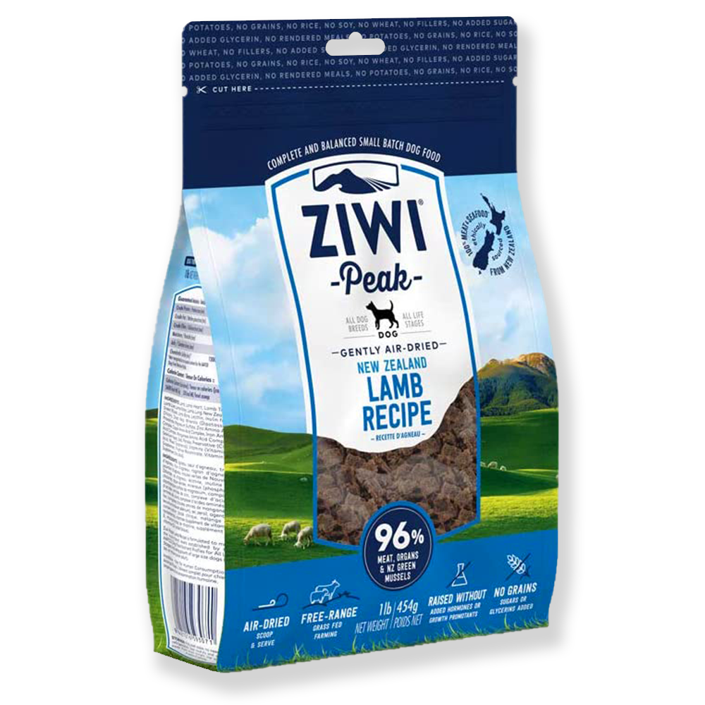 Friandises à l'agneau de Nouvelle-Zélande séchées à l'air Ziwi Peak (454 g)