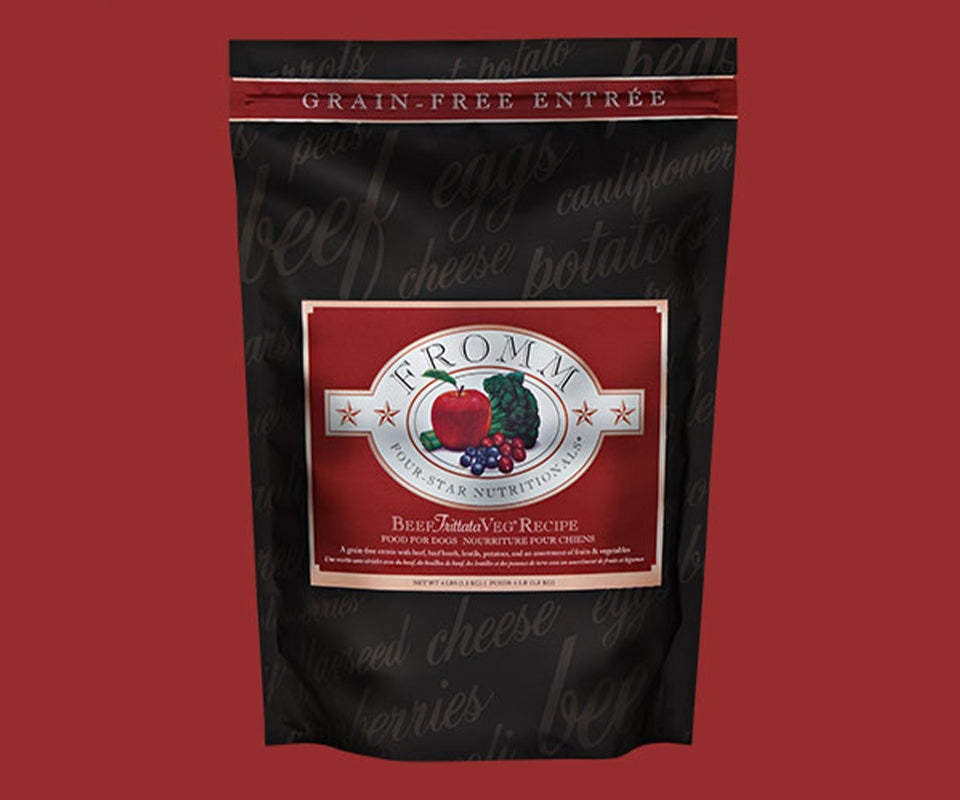 Fromm Four-Star Nutritionals Dog Food, Grain-Free, Beef Frittata Veg Recipe