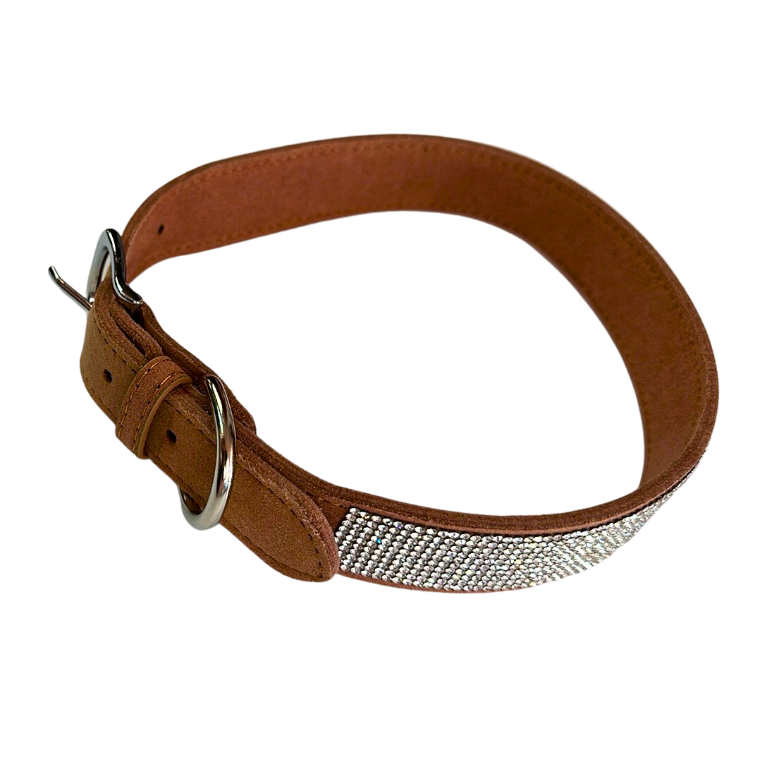 Collier strass ultra suède