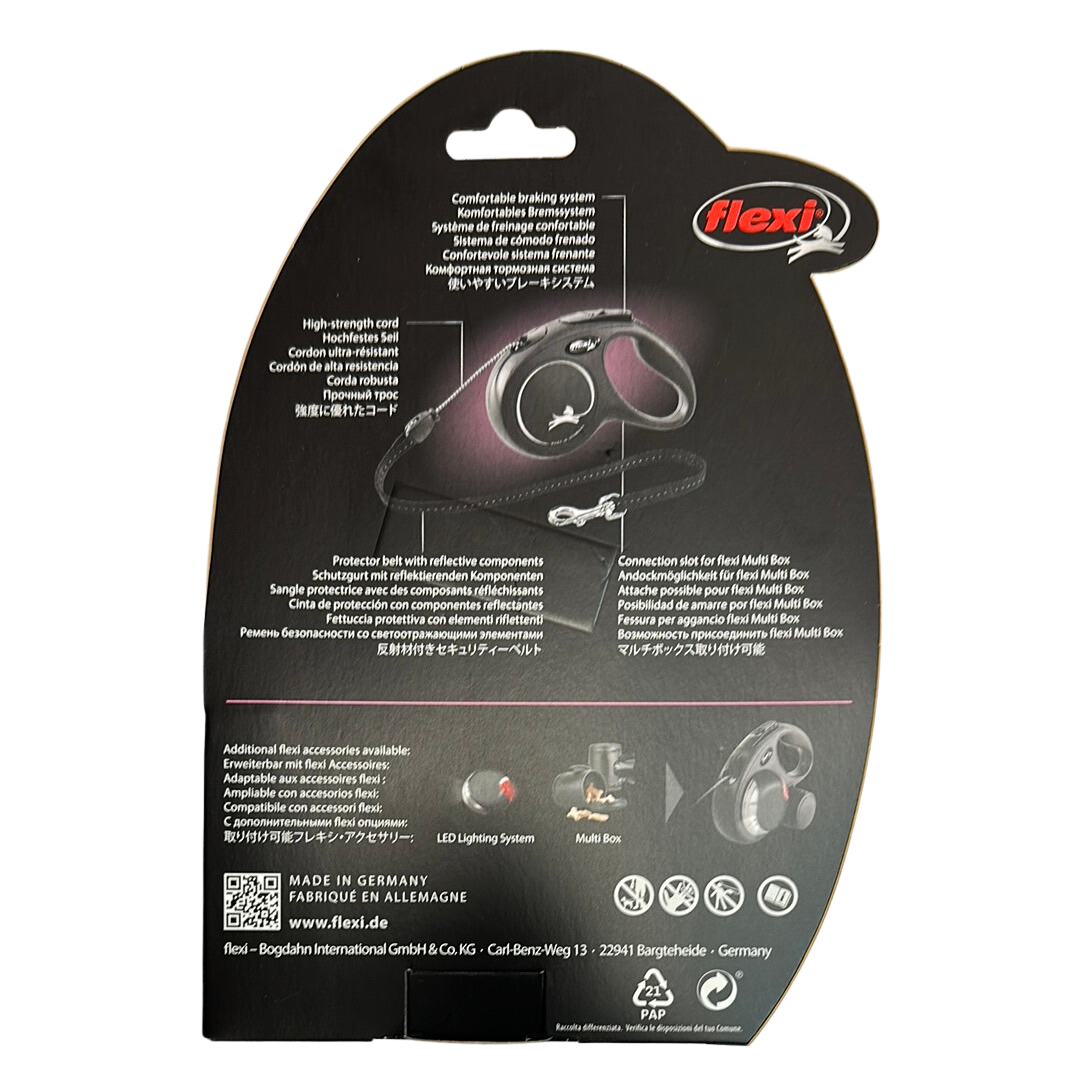 Flexi Classic Black (Corded), Medium