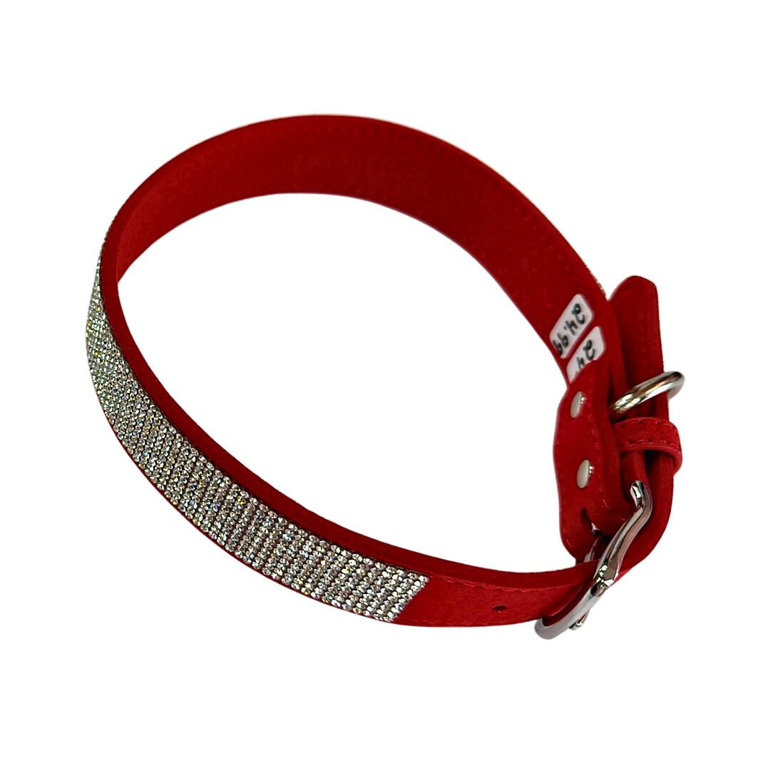 Collier strass ultra suède