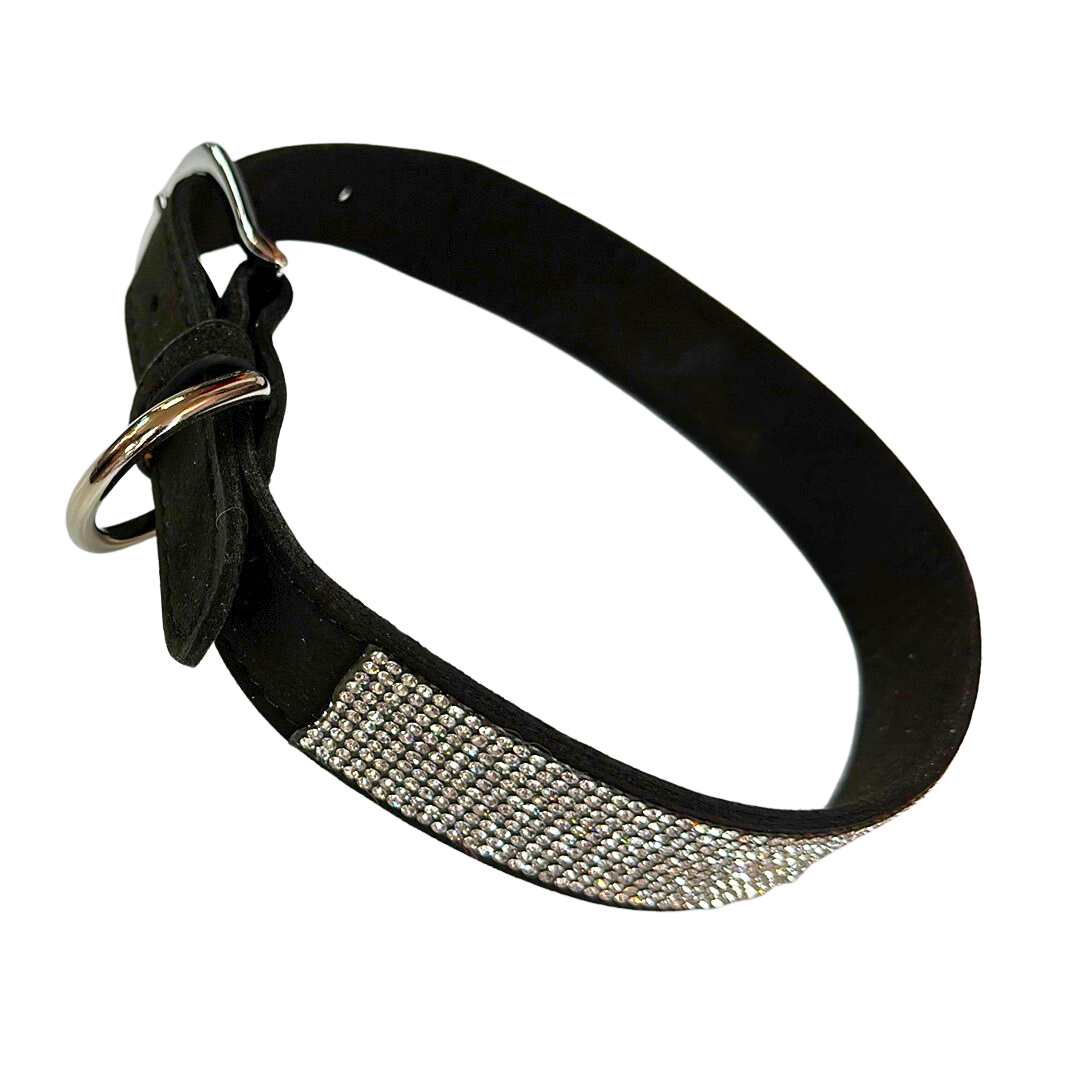 Collier strass ultra suède