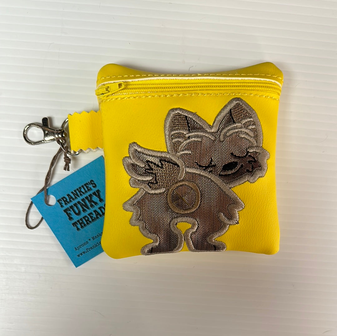 Frankie’s Funky Threads Poop Bag Holder with Zipper