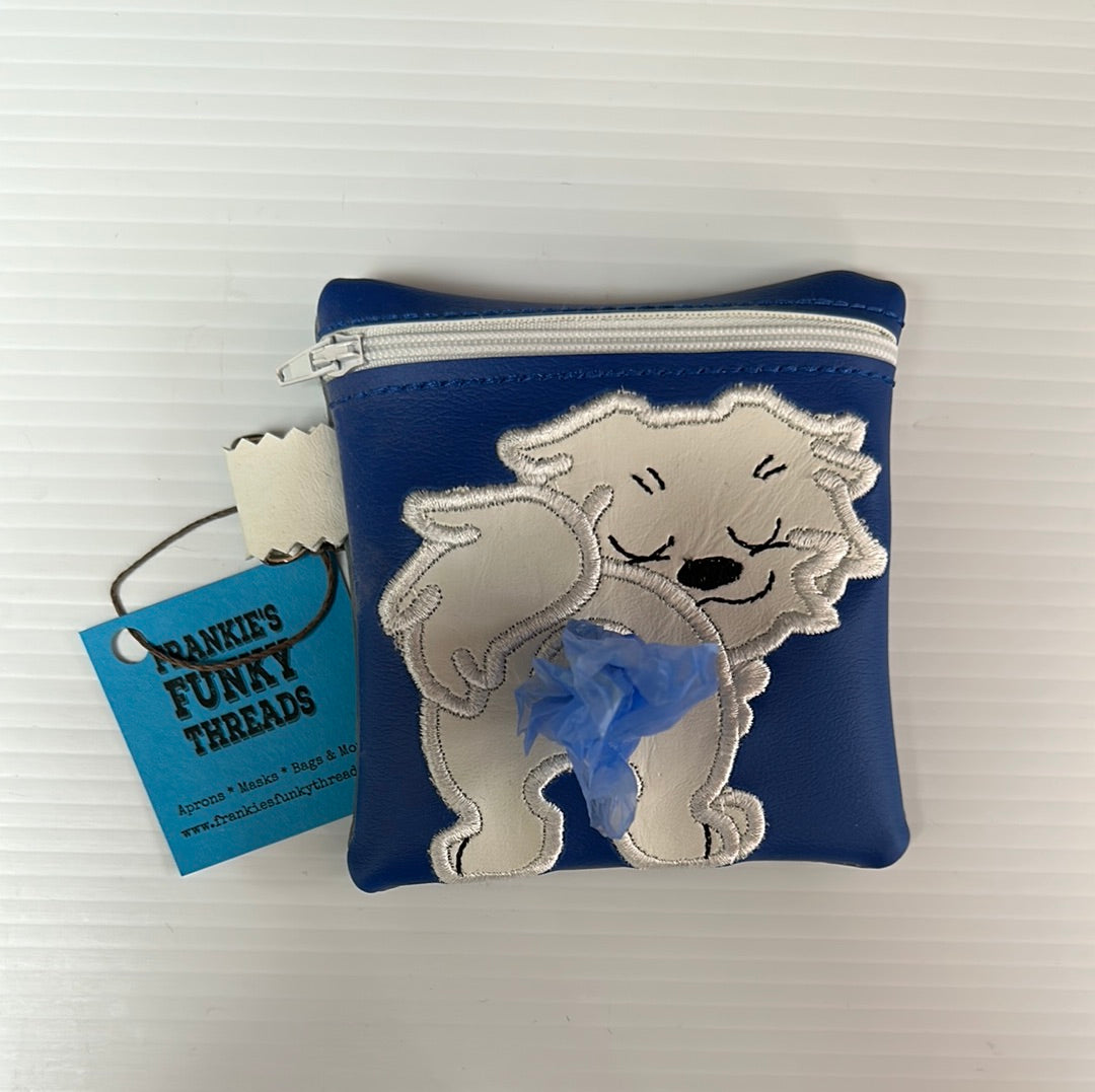 Frankie’s Funky Threads Poop Bag Holder with Zipper