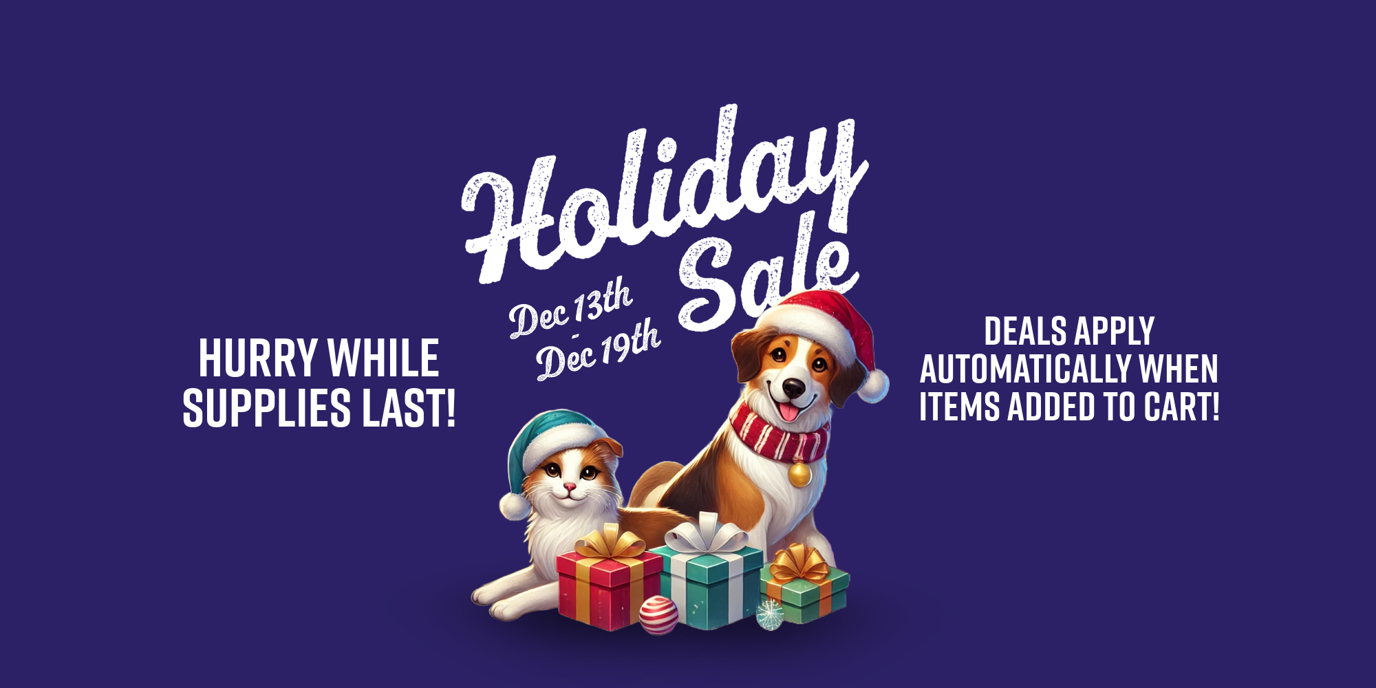 Holiday Sale! Dec 13th - Dec 19th