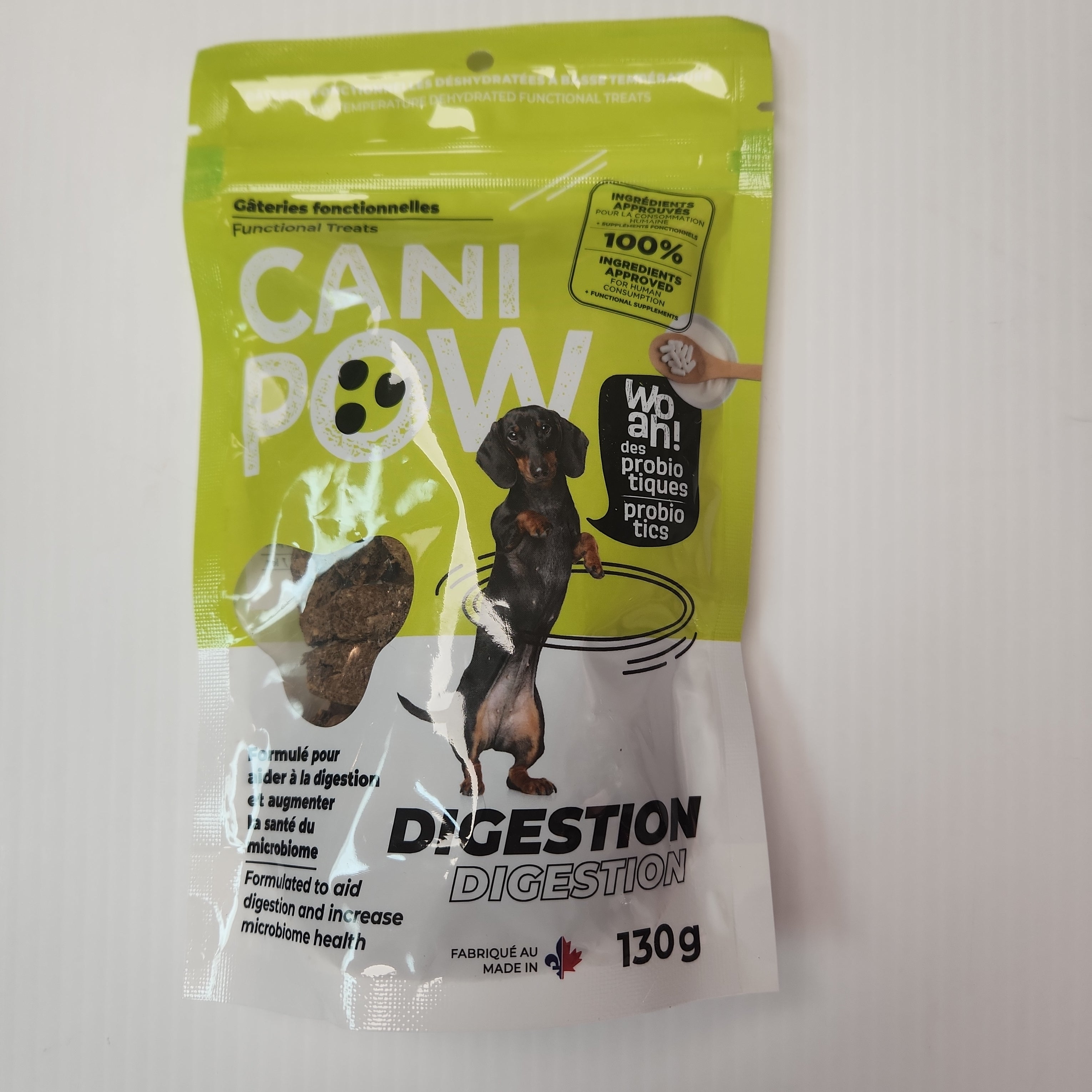 Cani Pow Digestion Gâteries fonctionnelles aux probiotiques 130g