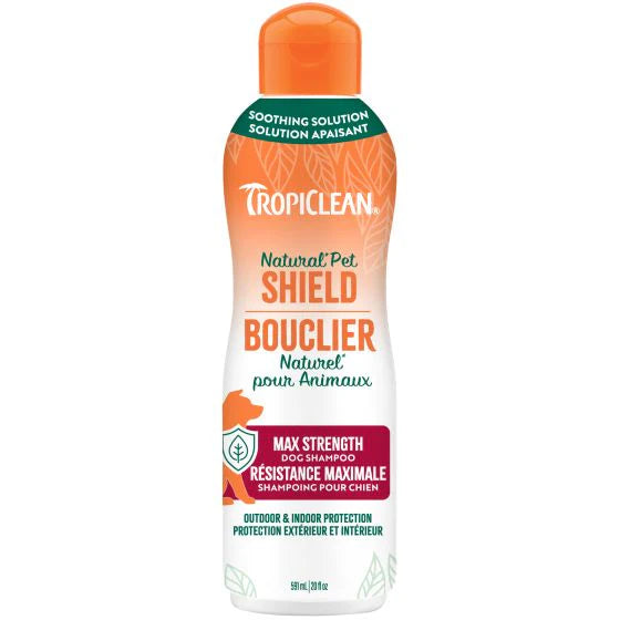 Tropiclean Natural Pet Shield, Max Strength Dog Shampoo, 591ml