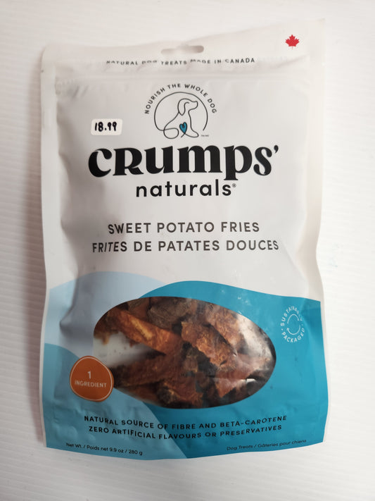 Crumps Naturals, Frites de patates douces, 1 ingrédient, 280 g