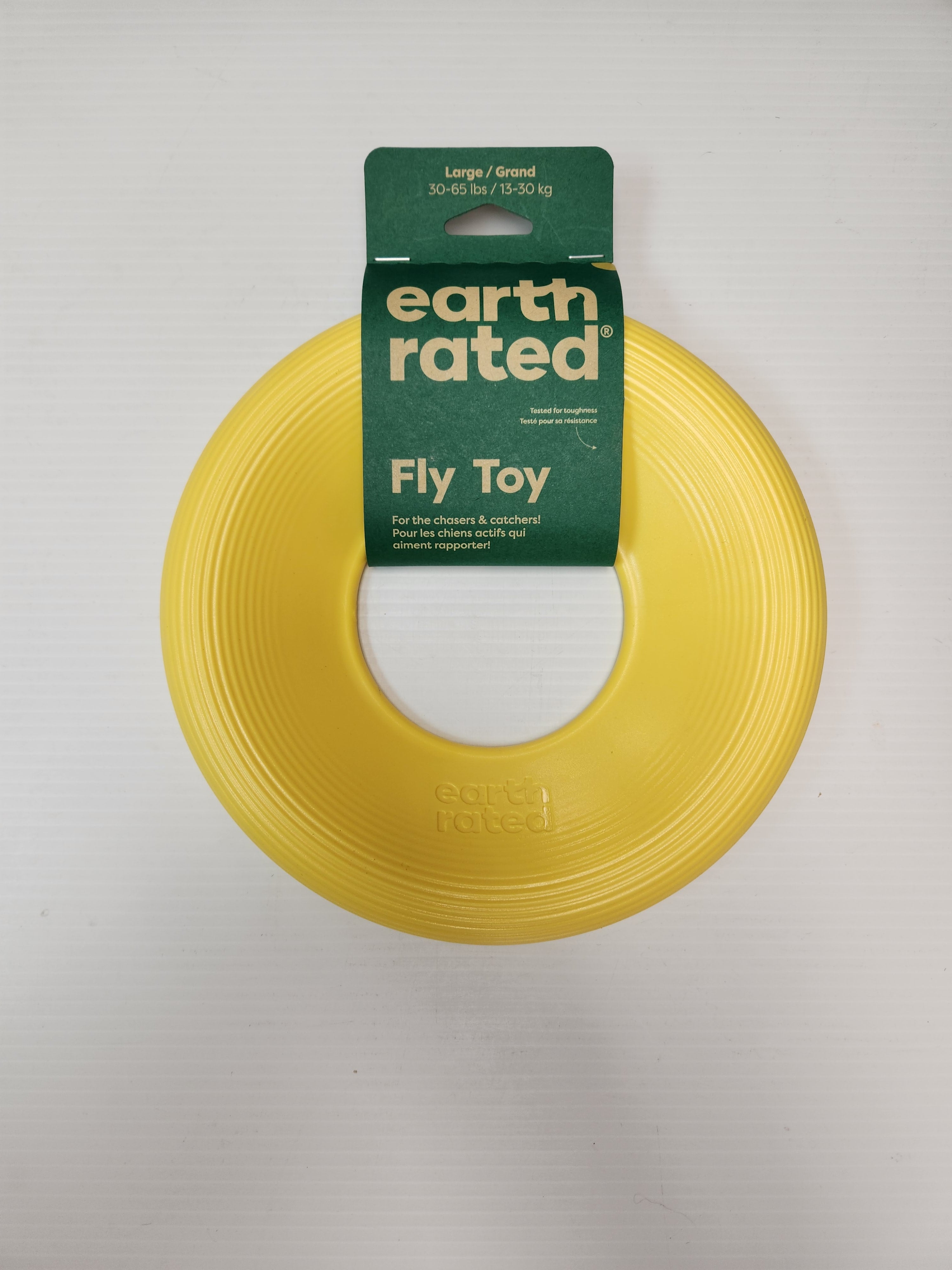 Earth Rated Fly Toy, Yellow, Large