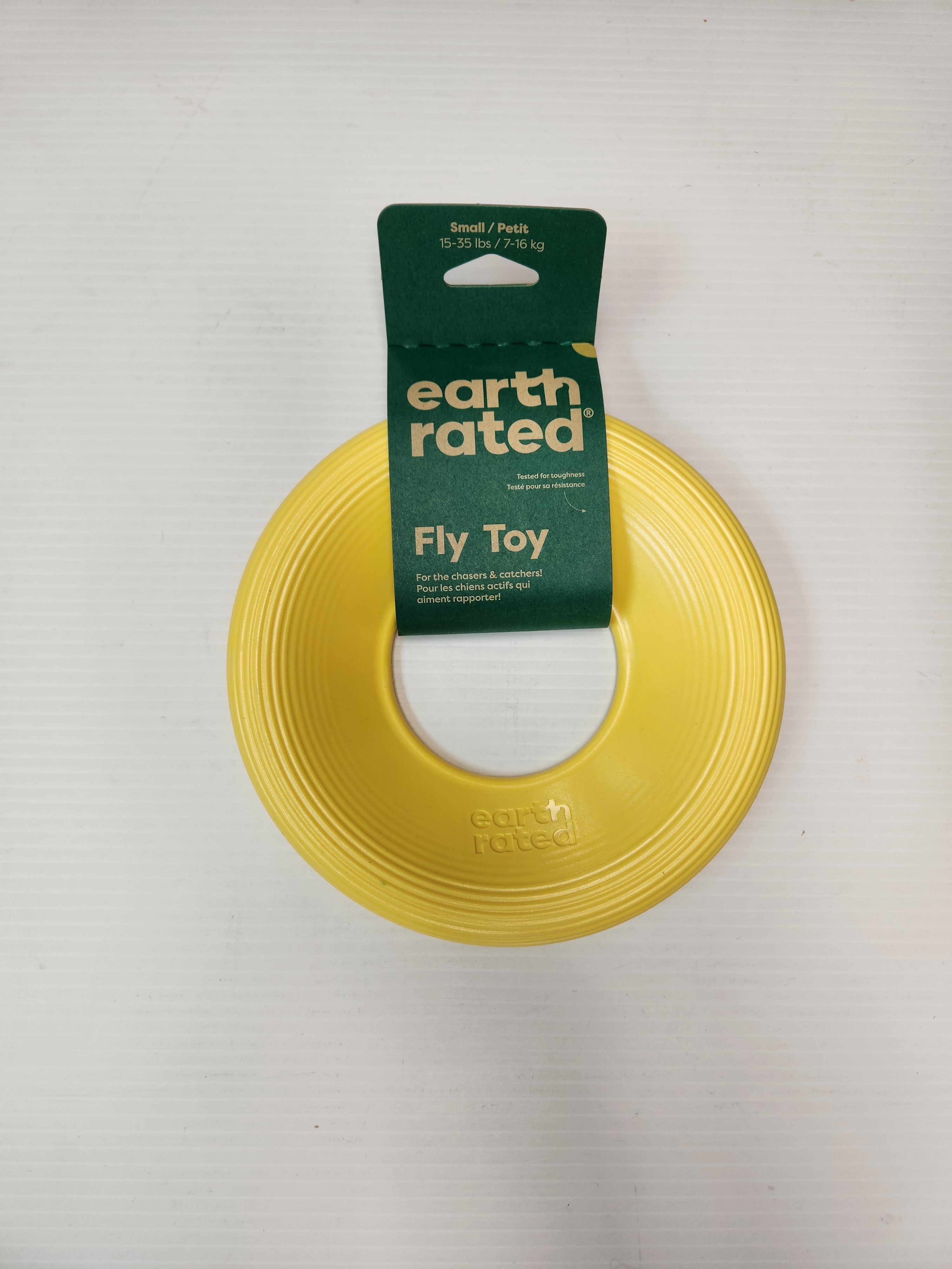 Earth Rated Fly Toy, Yellow, Small