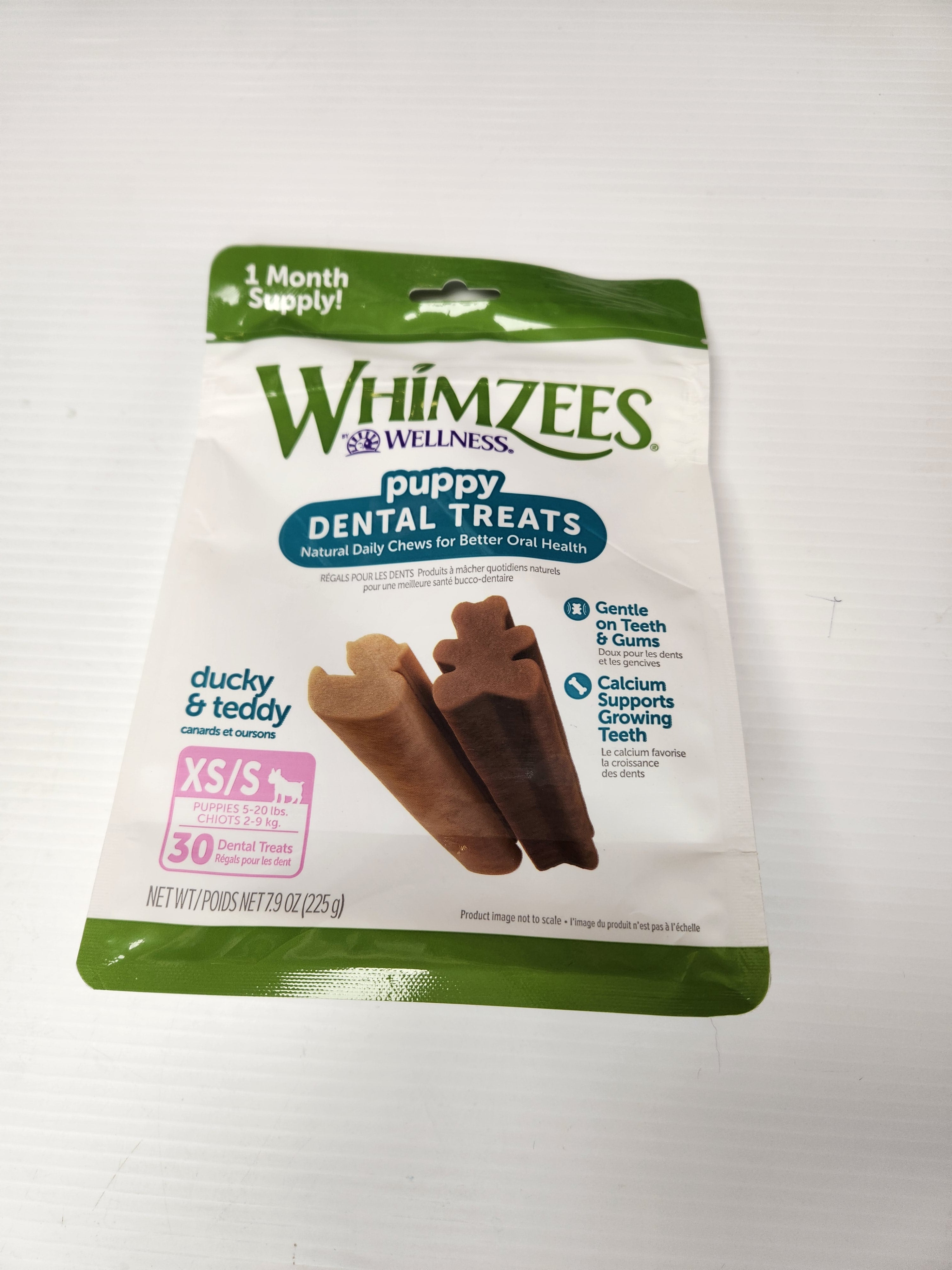 Whimzees Wellness Puppy Dental Treats, XS-S, 30 Treats