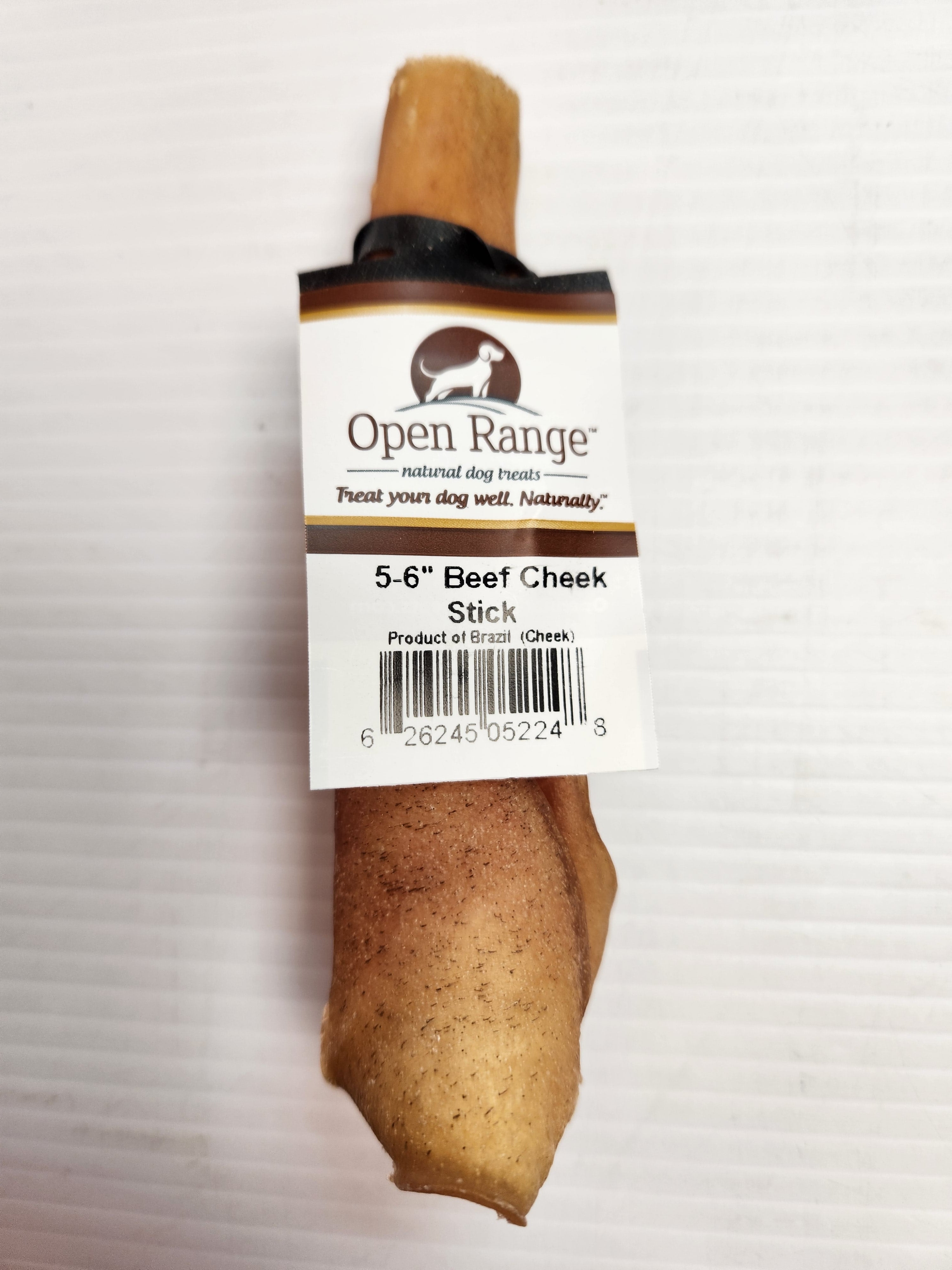 Open Range Natural 5-6" Beef Cheek Chew Stick