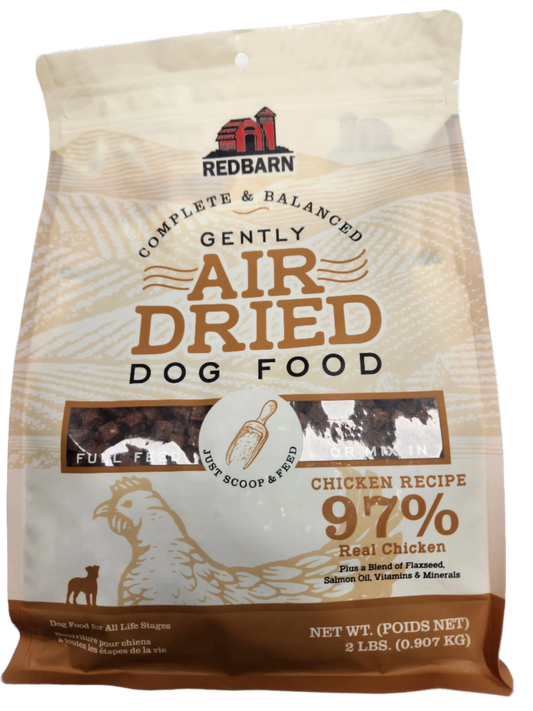 Red Barn Complete & Balanced Gently Air Dried Chicken Recipe Dog Food/ Topper/ Healthy Treat 2lb bag