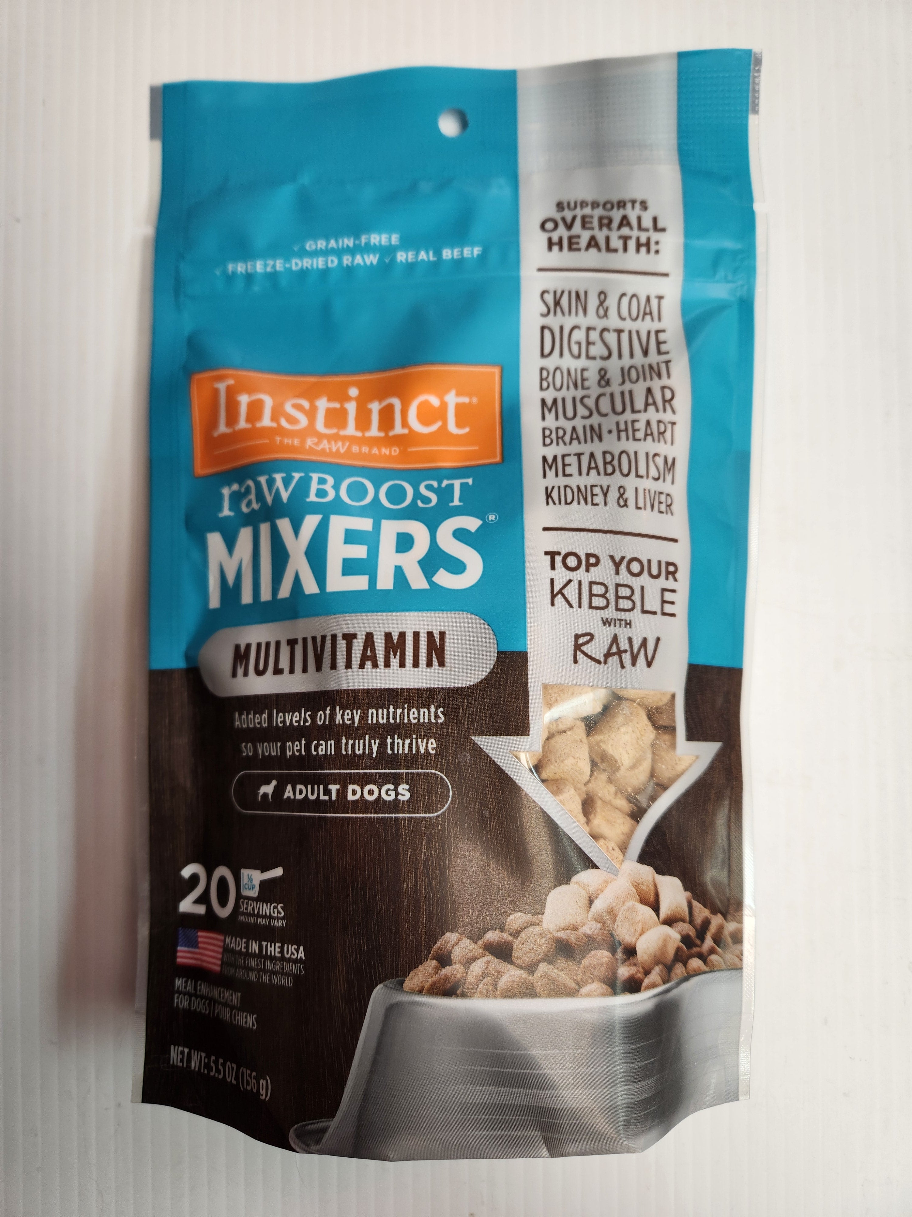 Instinct Raw Boost Mixers, Multi-Vitamin, Dog Food Topper, 20 servings (156g)