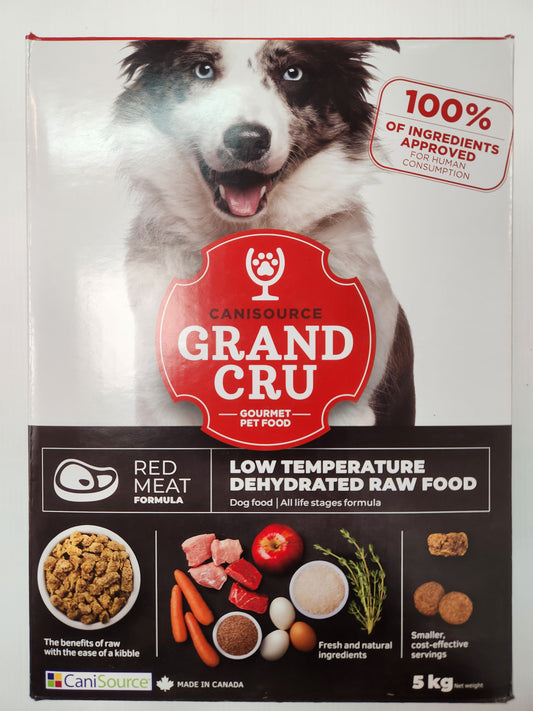 Canisource Grand Cru Viande Rouge Croquettes Crues Déshydratées Basse Température Pour Chien 2kg