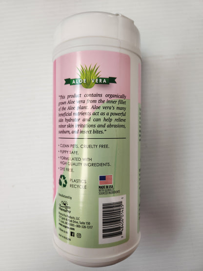 Espree Bicarbonate de soude à l'avoine et lingettes à l'aloe vera pour chiens, paquet de 50