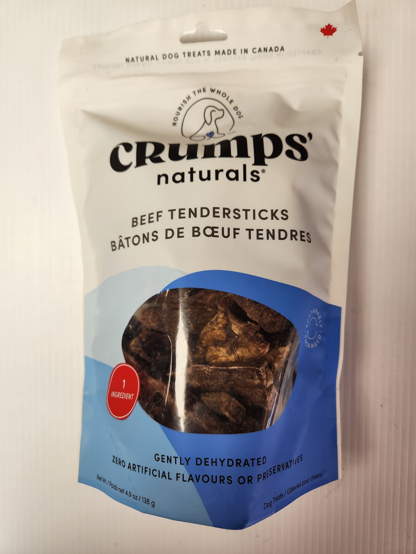 Crumps Naturals Beef Tendersticks, Gently Dehydrated, 138g