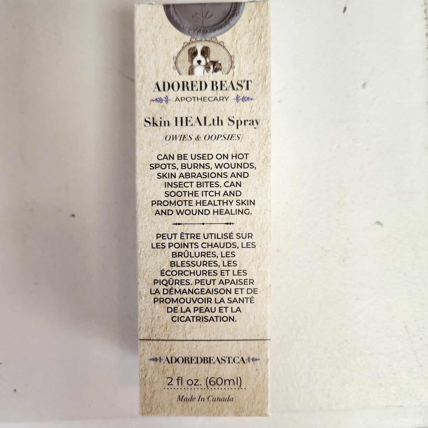 Adored Beast Apothecary Owies & Oopsies, Now Skin HEALth Spray 60ml