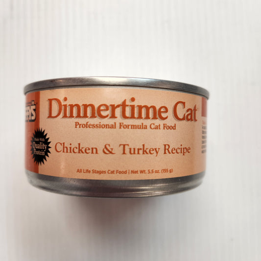 Tuffy's Dinnertime Professional Formula Cat Food Chicken & Turkey Recipe 5.5oz Can