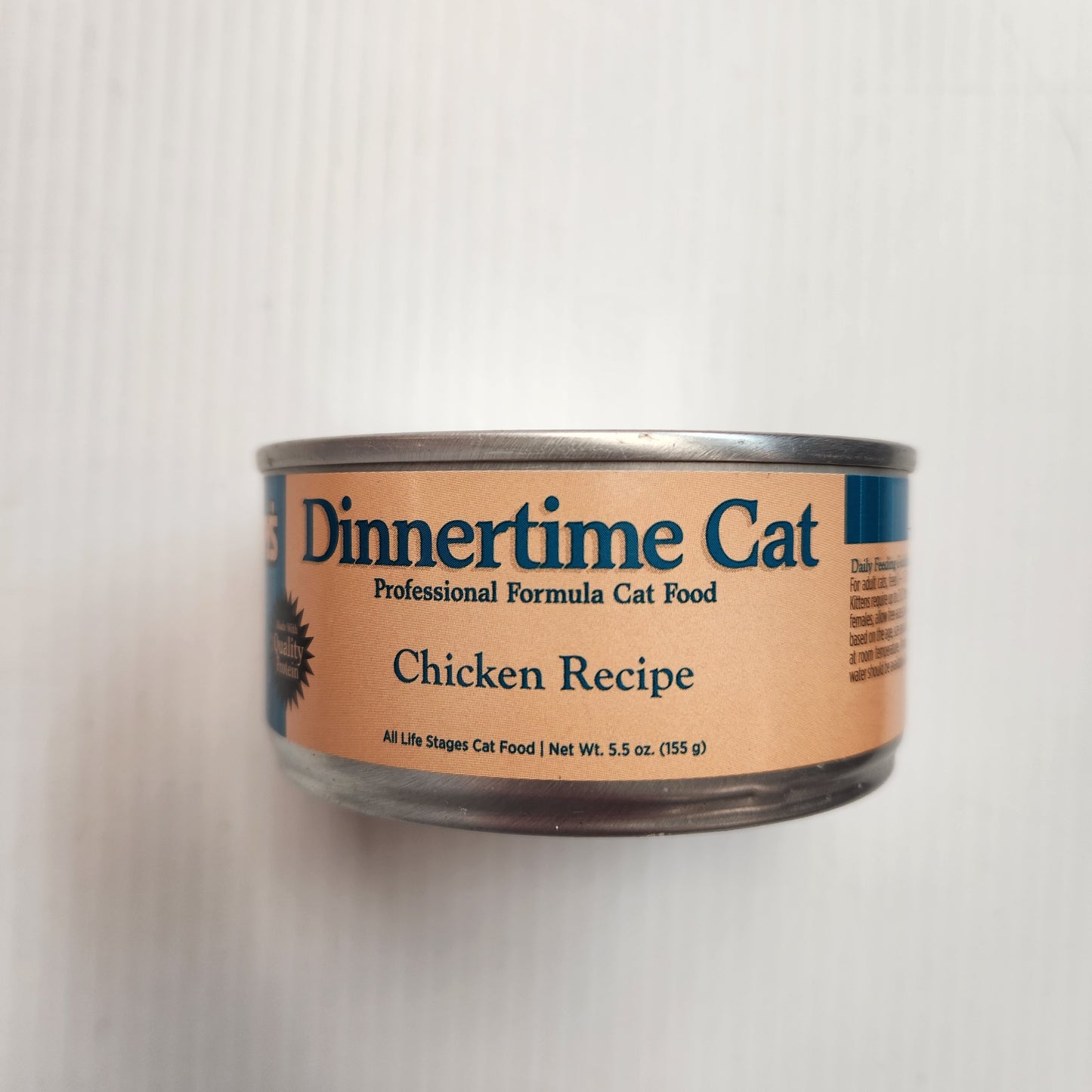 Tuffy's Dinnertime Cat Professional Formula Cat Food Chicken Recipe 5.5oz Can