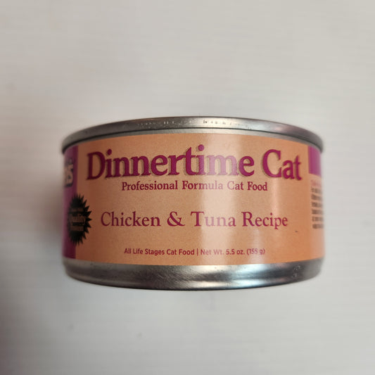 Tuffy's Dinnertime Chicken & Tuna Professional Formula Cat Food 5.4oz Can