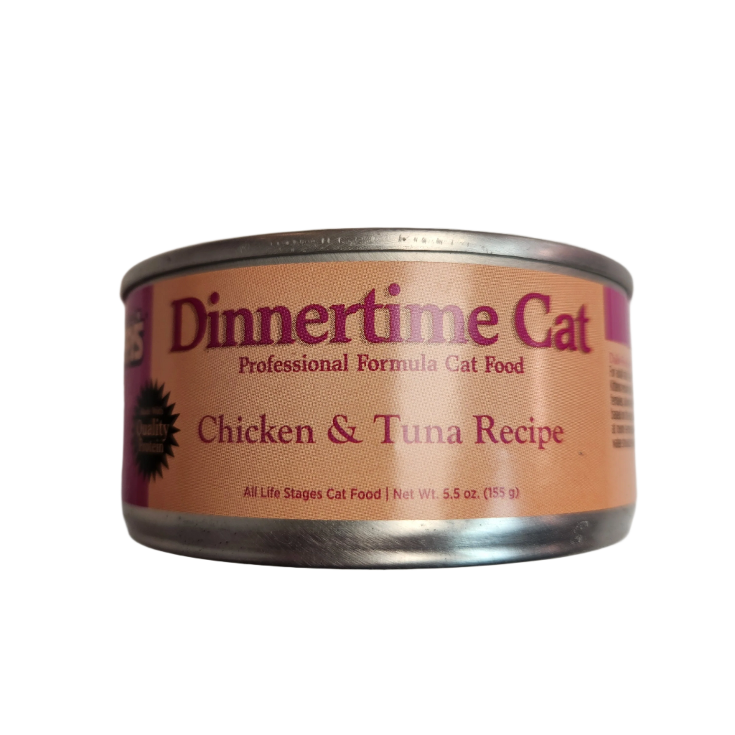 Tuffy's Dinnertime Chicken & Tuna Professional Formula Cat Food 5.4oz Can