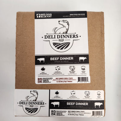 Red Dog Blue Kat Deli Frozen Beef Dinner Raw Dog Food 1lb