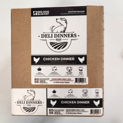 Red Dog Blue Kat Deli Chicken Dinner Frozen Raw 1lb