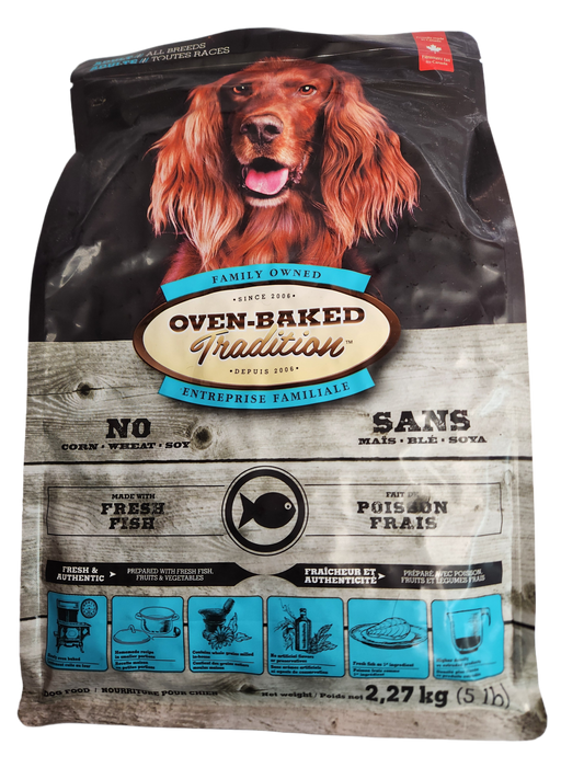 Oven Baked Tradition Viande de poisson Première formule pour chien à cuisson lente 5 lb