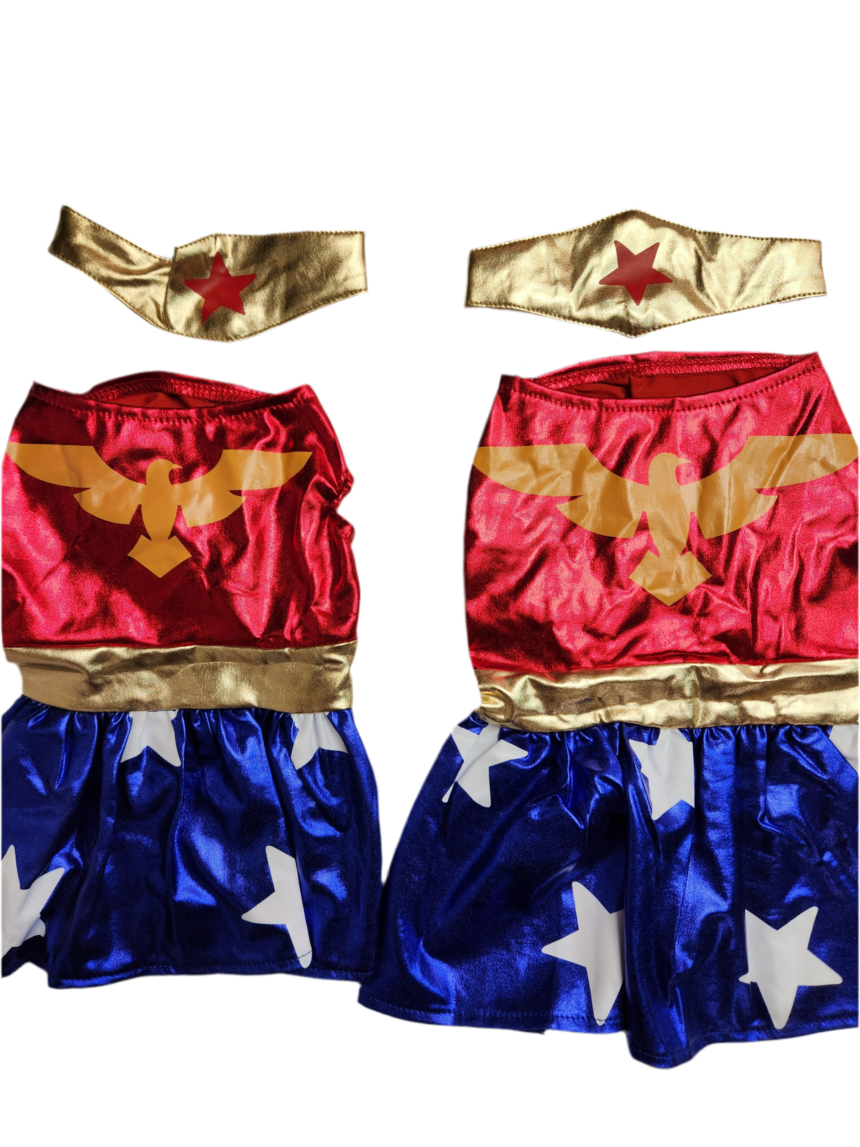 Halloween Super Hero Pet Costumes 14 or 16" 2 pc