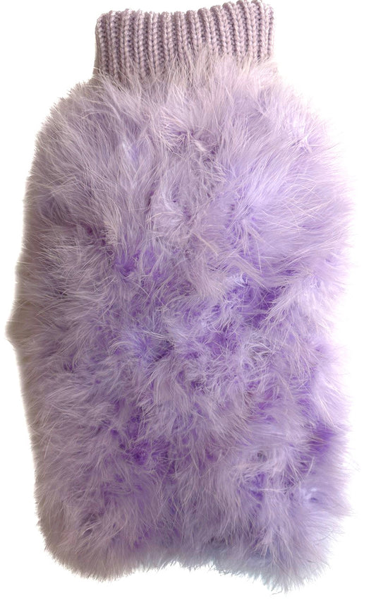 Lilac Feathered Sweater 16"