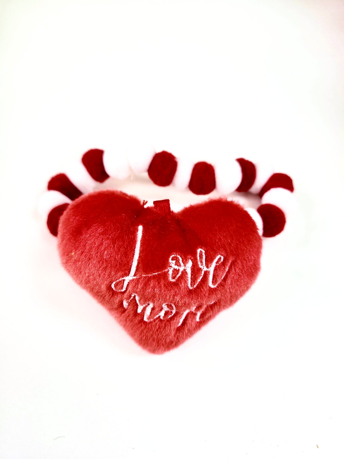 Valentine's Plush & Pom Pom Neckware 14-16"