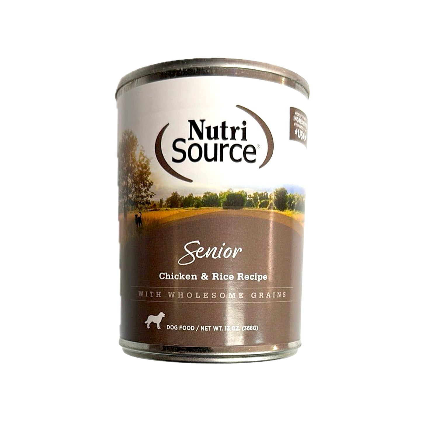 Recette de poulet et de riz NutriSource Senior avec nourriture en conserve pour chiens aux céréales saines