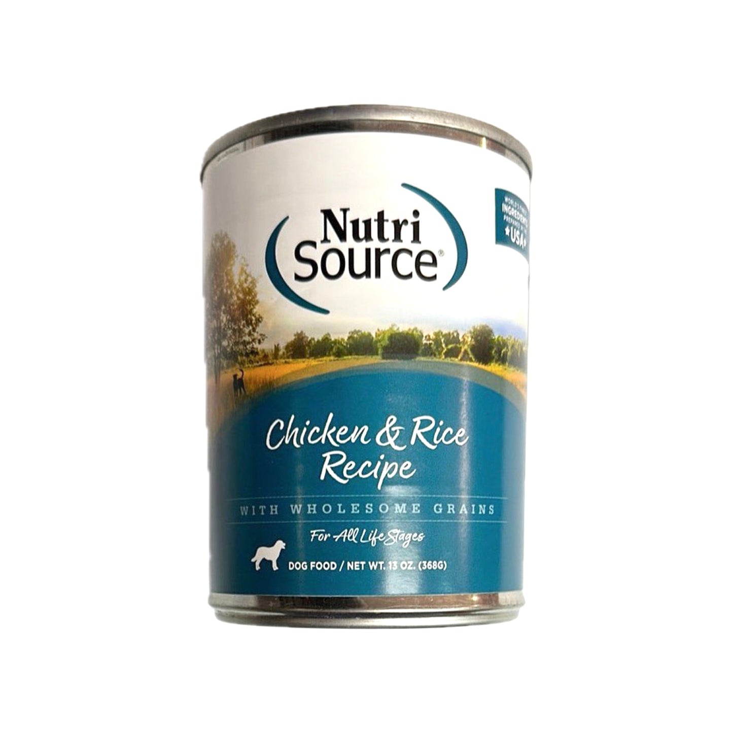 Recette de poulet et de riz NutriSource avec nourriture en conserve pour chiens aux céréales saines