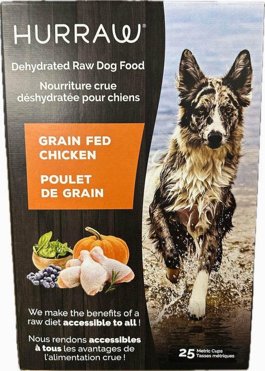 HURRAW Dehydrated Raw Dog Food, Grain Fed Chicken