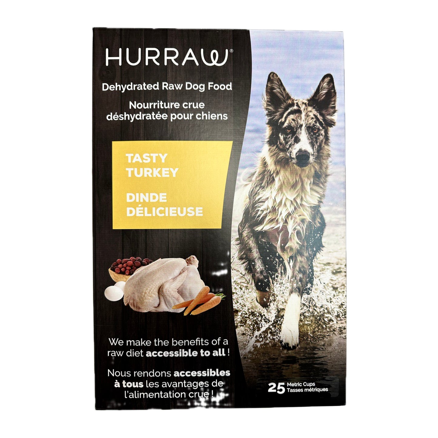 HURRAW Dehydrated Raw Dog Food, Tasty Turkey, 2.5kg