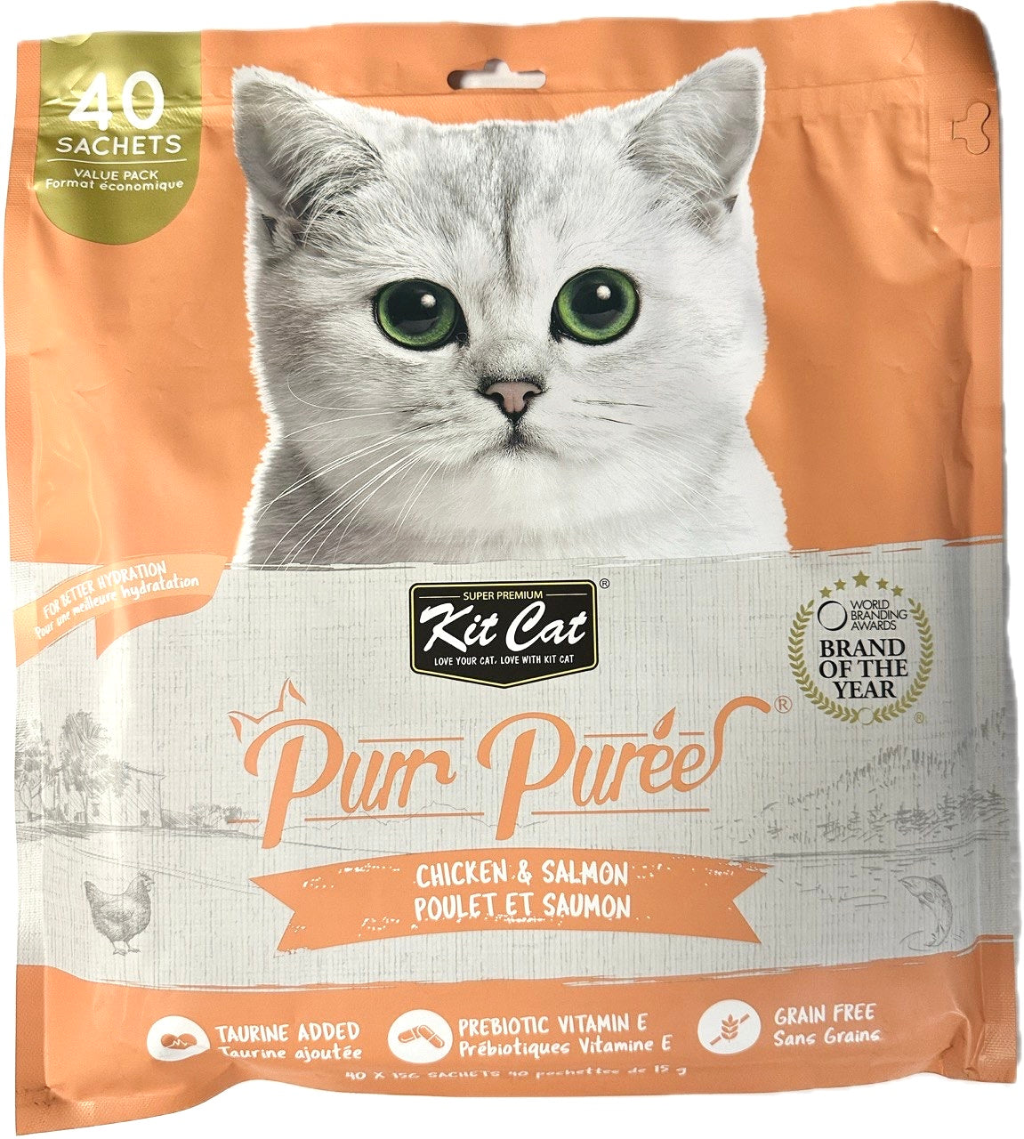 Kit Cat Pur Purèe 40 pack, 15g