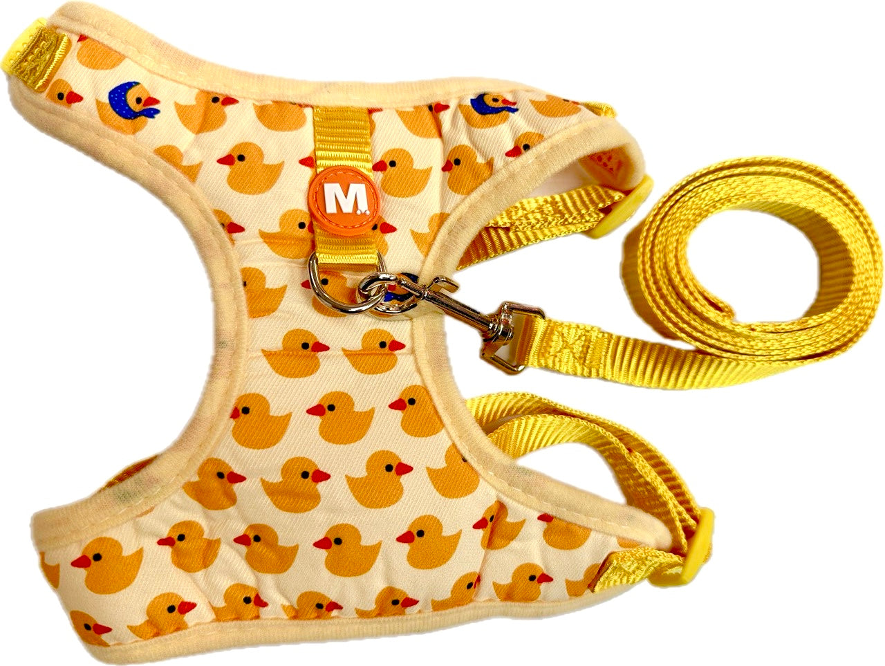 Yellow Rubber Duck Harness with Leash