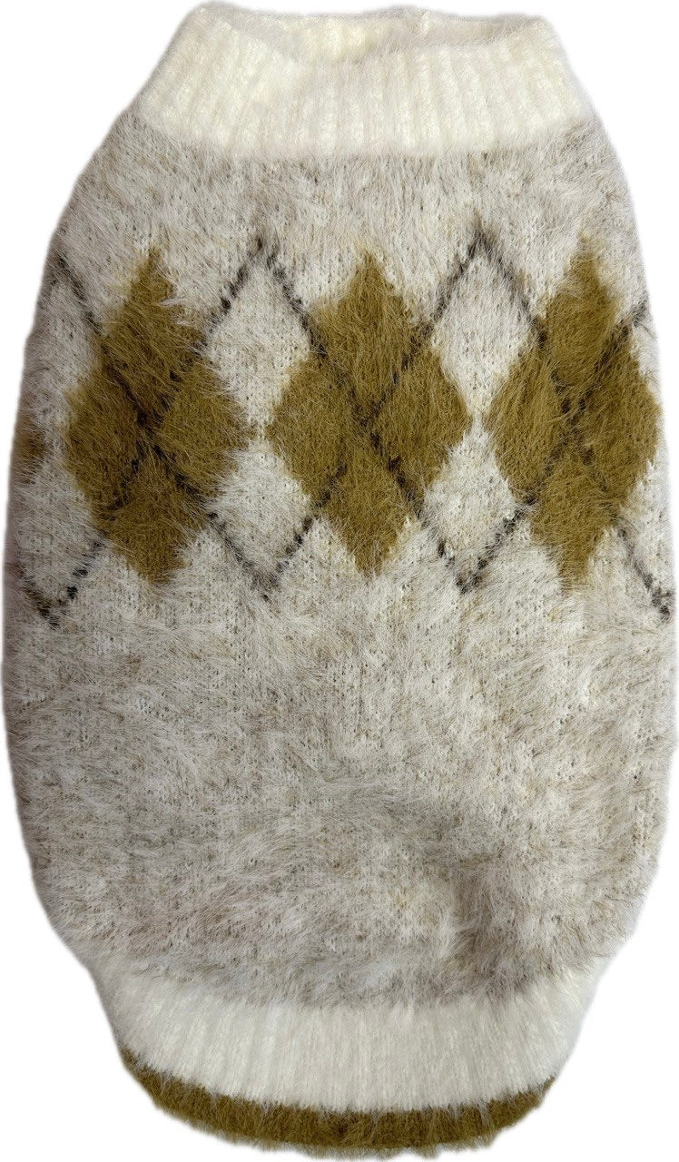 Argyle Soft Sweater for Small Dogs