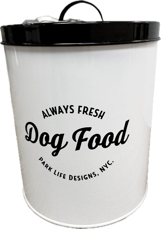 Park Life Designs - Wallace White Food Storage Canister 5lb capacity