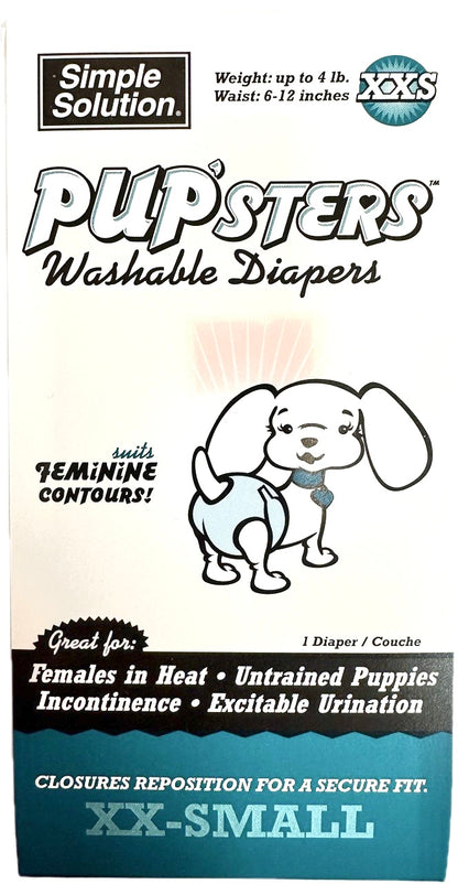 Simple Solution Pup’sters Washable Diapers XX-Small