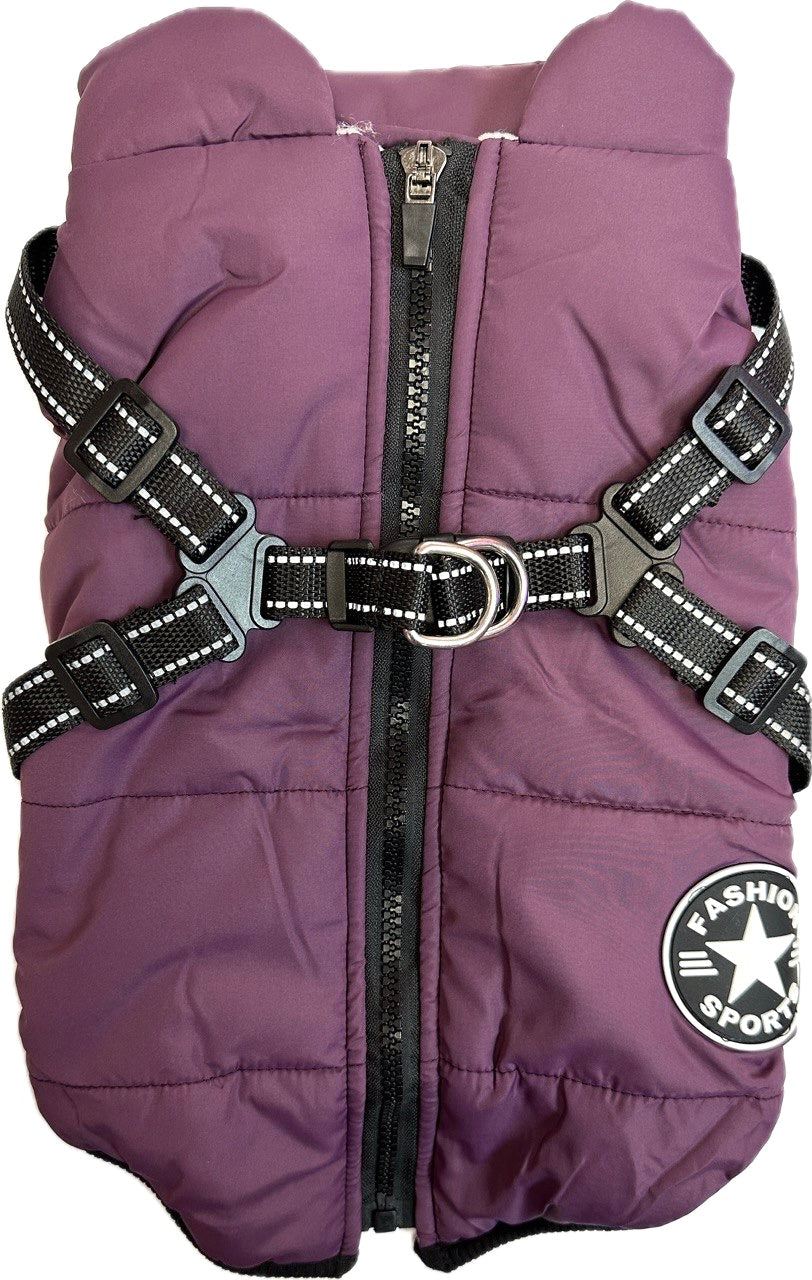 Waterproof Warm Vest & Harness for Small Dogs