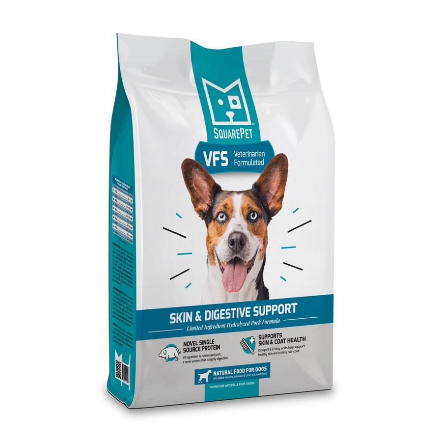 SquarePet VFS Veterinarian Formulated - Skin & Digestive Support - Natural Food for Dogs (4.4lbs)