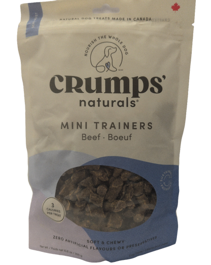 Crumps Naturals Mini Trainers, Soft & Chewy Dog Treats, Beef, 300g