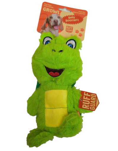 GROWL RUFF GUARD Belly Boomers Stuffed Dog Toy
