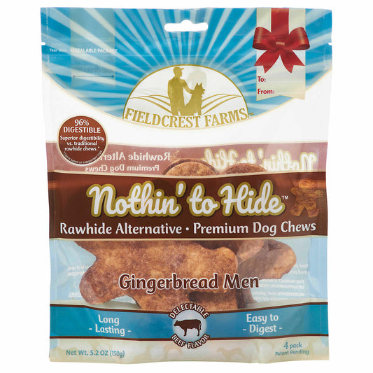 Fieldcrest Farms Nothin’ To Hide Rawhide Alternative Beef Gingerbread Men
