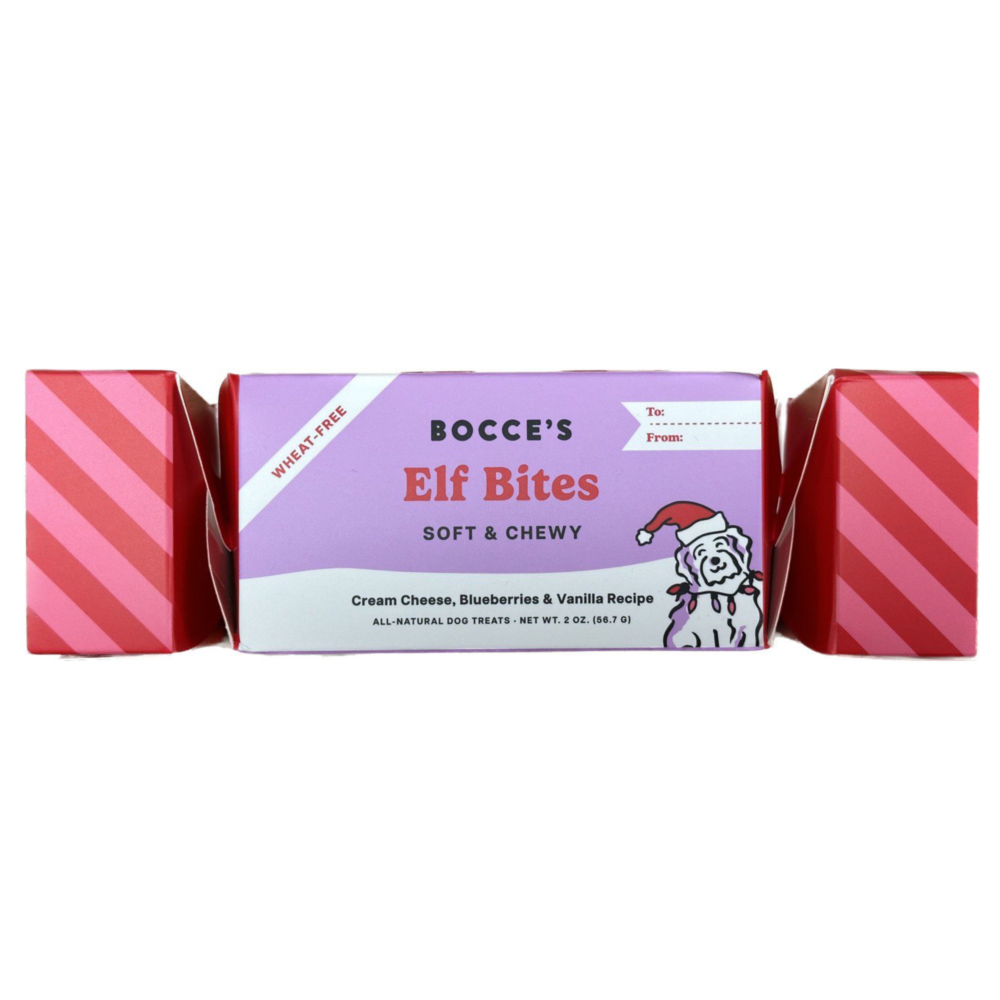 Bocce's Bakery Elf Bites Cracker Soft & Chewy Dog Treats 2 oz